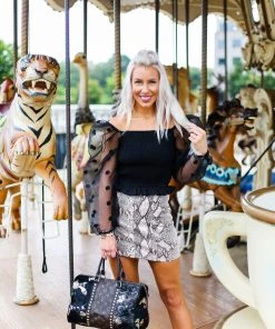 Item Ditto Black Polka Dot Mesh Long Sleeve Top