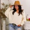 ACCITY Camel Panama Hat With Chunky Gold Chain Belt
