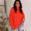 HYFVE Orange Cozy Knit Sweater