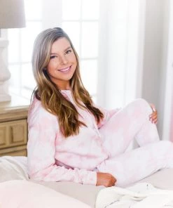 Reflex Pink Tie Dye Cropped Hoodie