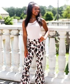 Peach Love California Lavender Leopard Print Stretchy Super Flare Bell Bottoms Women's Clothing 18 Peach Love California Lavender Leopard Print Stretchy Super Flare Bell Bottoms Women's Clothing