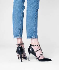 Women's Clothing Gold Studded Shoe Straplets 10 Women's Clothing Gold Studded Shoe Straplets